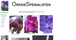 Desktop Screenshot of orkidespesialisten.no